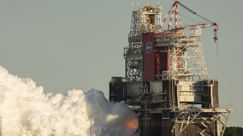 NASA tests the Space Launch System at Stennis Space Center
