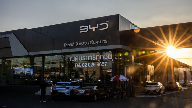 A BYD dealership in Thailand
