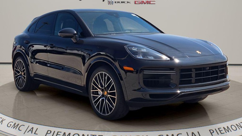 Black Porsche Cayenne Turbo Coupe