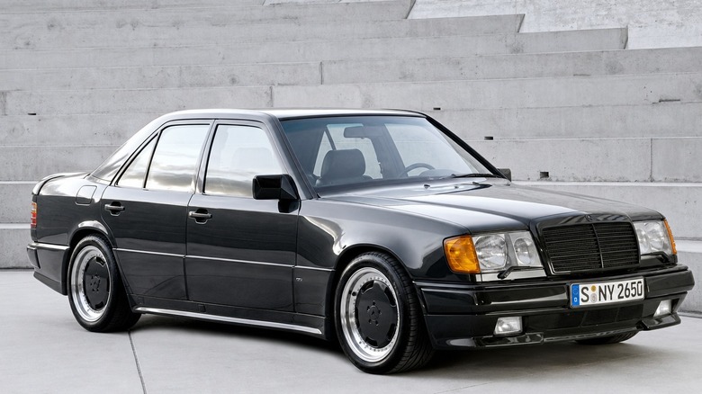 1986 AMG "The Hammer" against a concrete backdrop