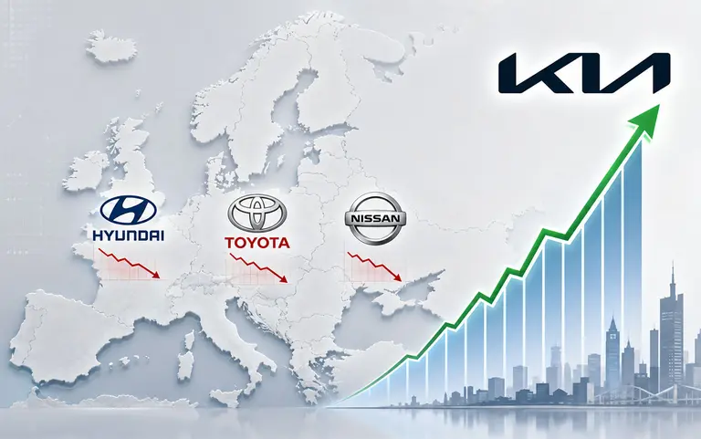 In the global market, Toyota, Hyundai, and Nissan saw declining performance…Only Kia performed well.